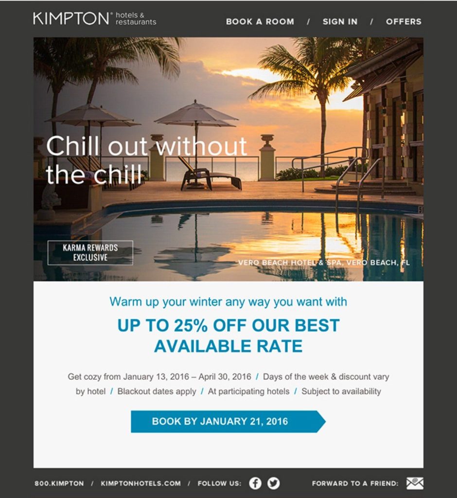 Belmond Hotels are masters at email marketing. This campaign is